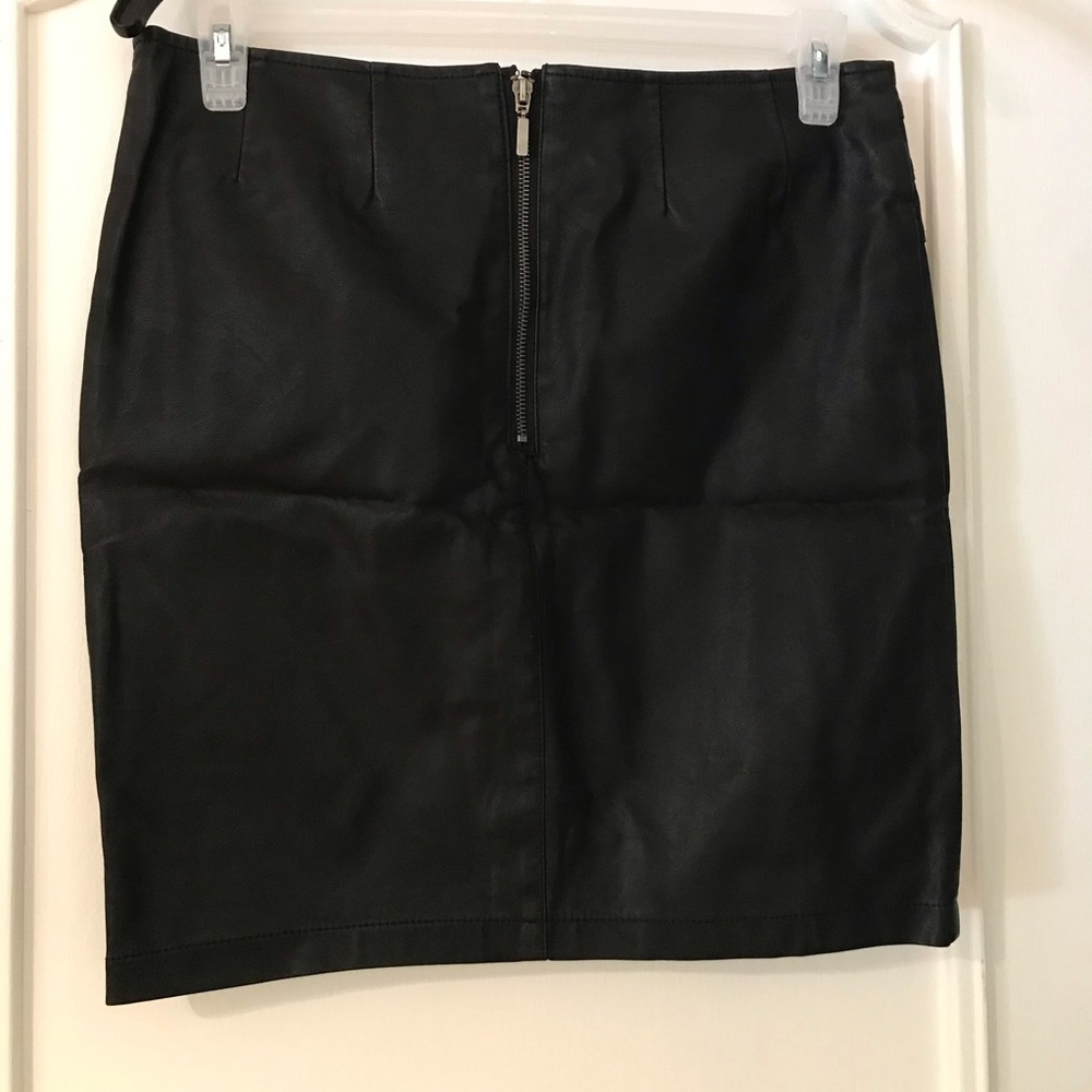 Mini jupe faux leather